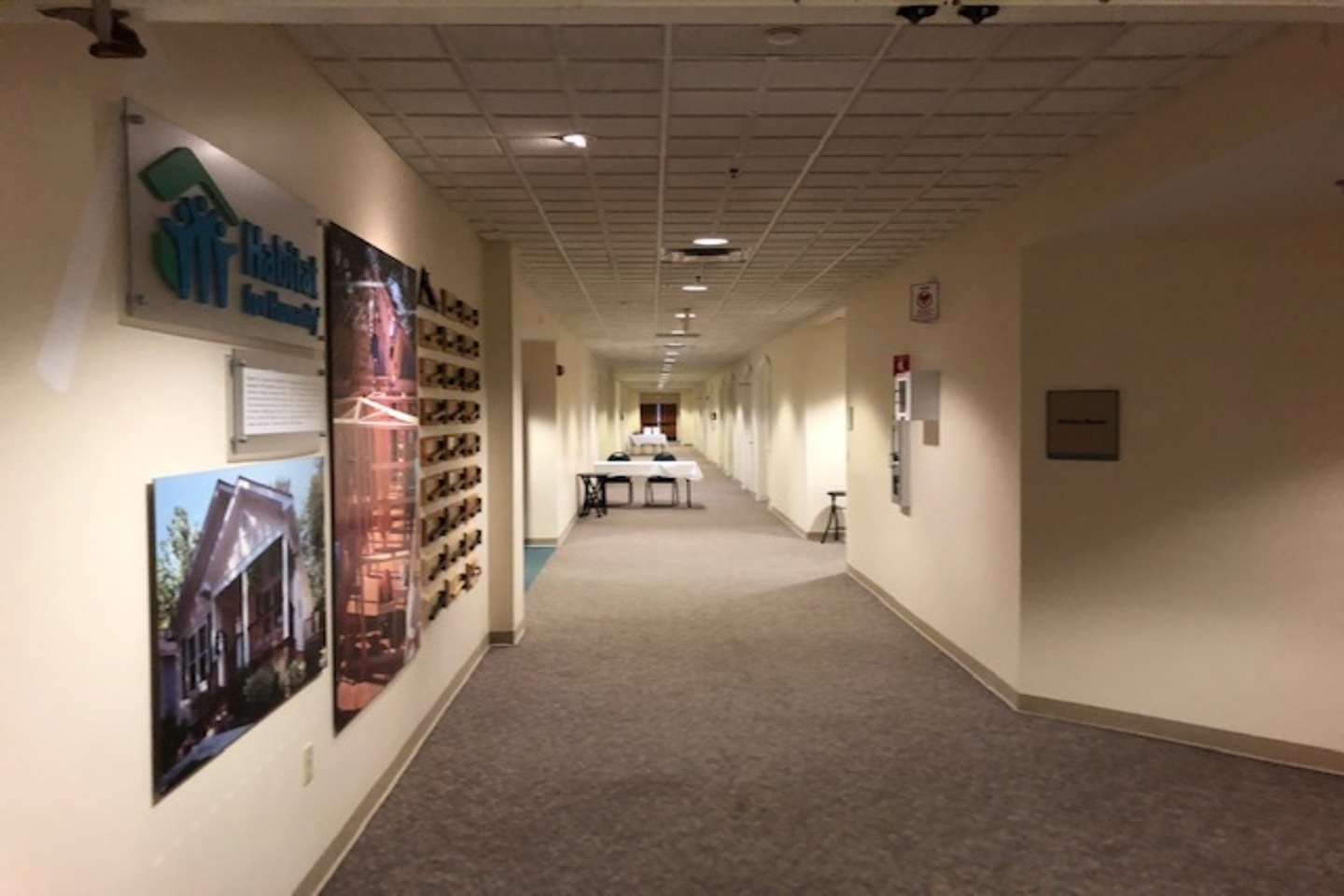 Walk the Long hallway, Room on Left, end of the Line